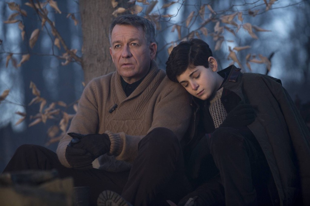 GOTHAM: Bruce Wayne (David Mazouz, R) is comforted by Alfred (Sean Pertwee, L) after a treacherous hike in the "The Scarecrow" episode of GOTHAM airing Monday, Feb. 9 (8:00-9:00 PM ET/PT) on FOX. ©2015 Fox Broadcasting Co. Cr: Jessica Miglio/FOX